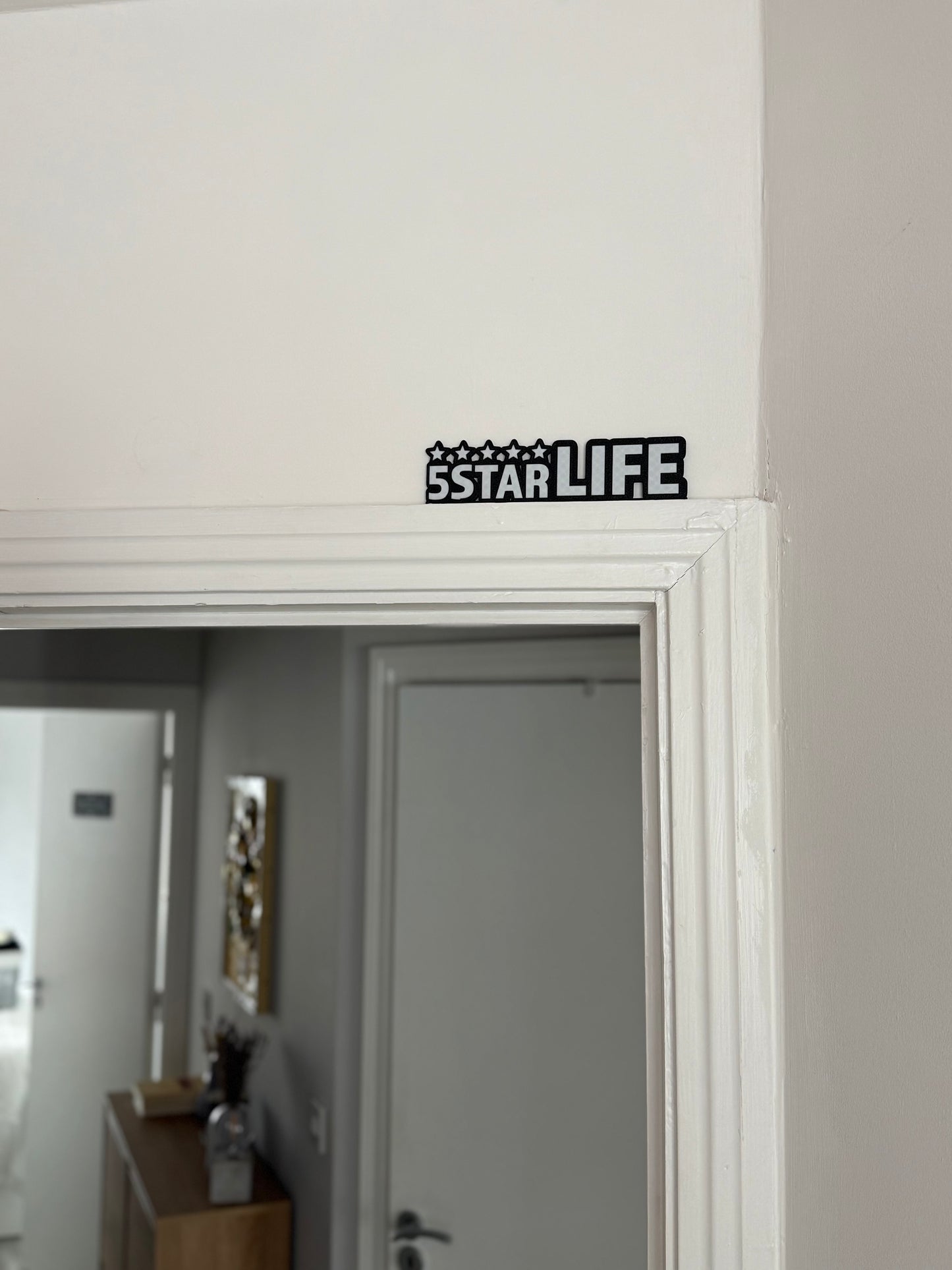 Minimalist "Affirmation" Door Topper - 3D Printed