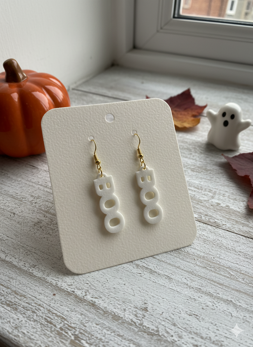 BOO Halloween Earrings