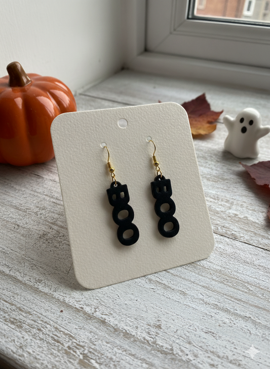 BOO Halloween Earrings