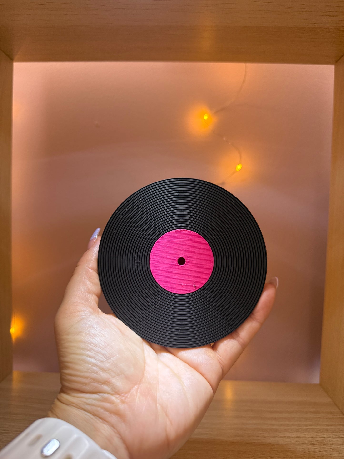 Mini Vinyl Coasters -  Set of 3