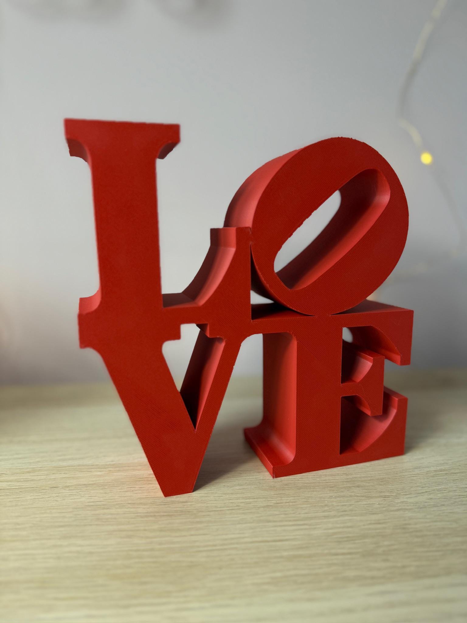 3D Printed 'Love' & 'Good Vibes Only' Signs – Modern Home Décor Wall Art, Positive Quotes, Shelf Decor, Gift Ideas