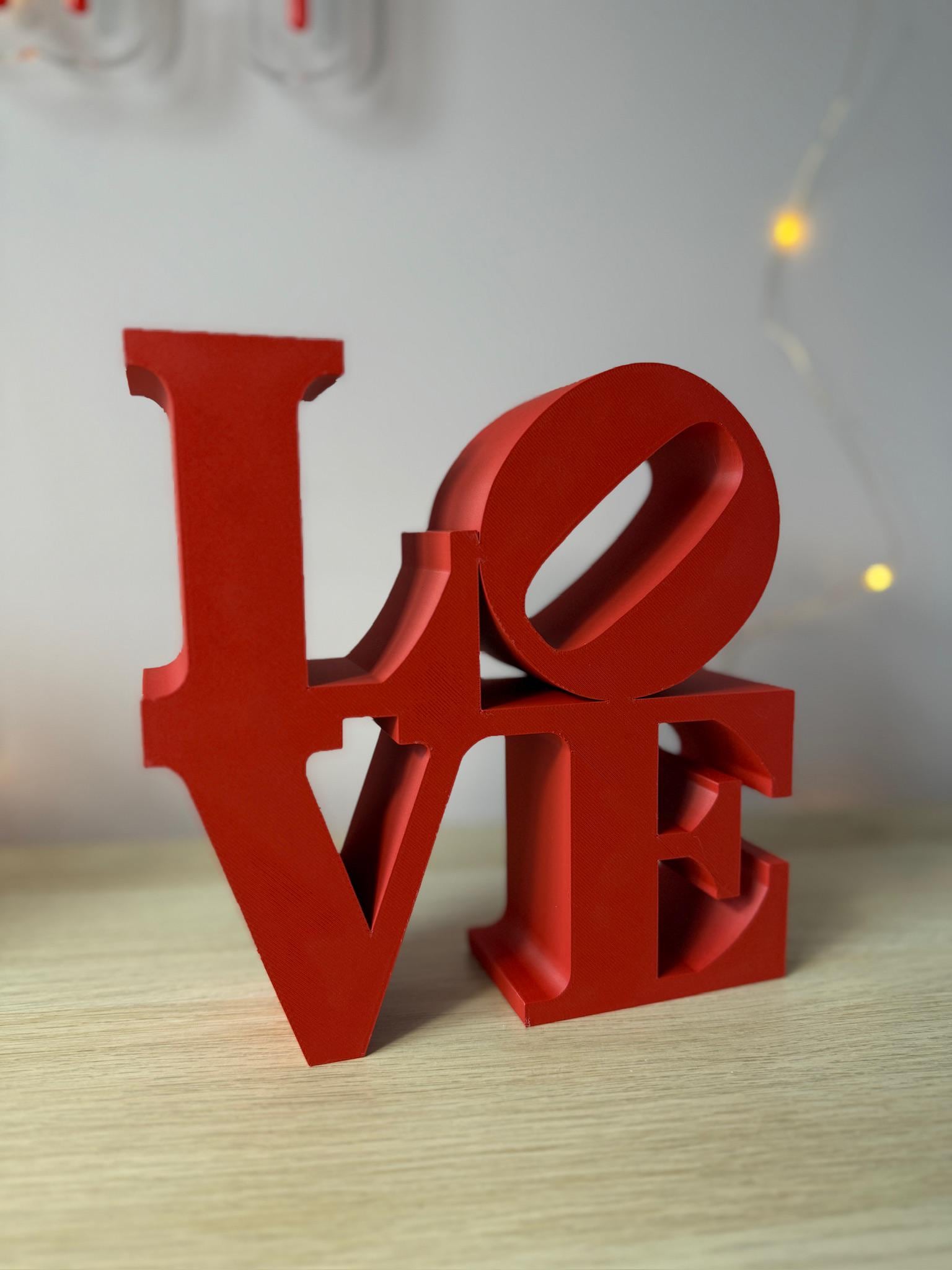 3D Printed 'Love' & 'Good Vibes Only' Signs – Modern Home Décor Wall Art, Positive Quotes, Shelf Decor, Gift Ideas