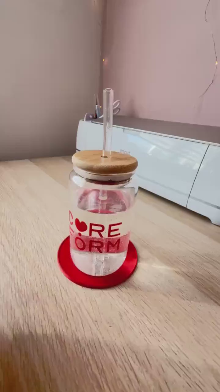 Custom 3D Printed Logo Coaster – Personalized Drink Coaster for Home or Office – Unique Gift Idea